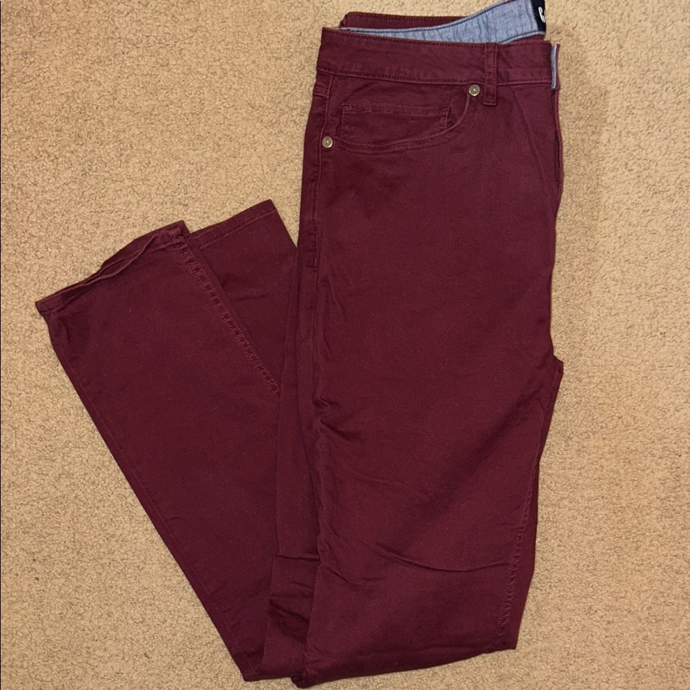 GAP Men's Burgundy Pants